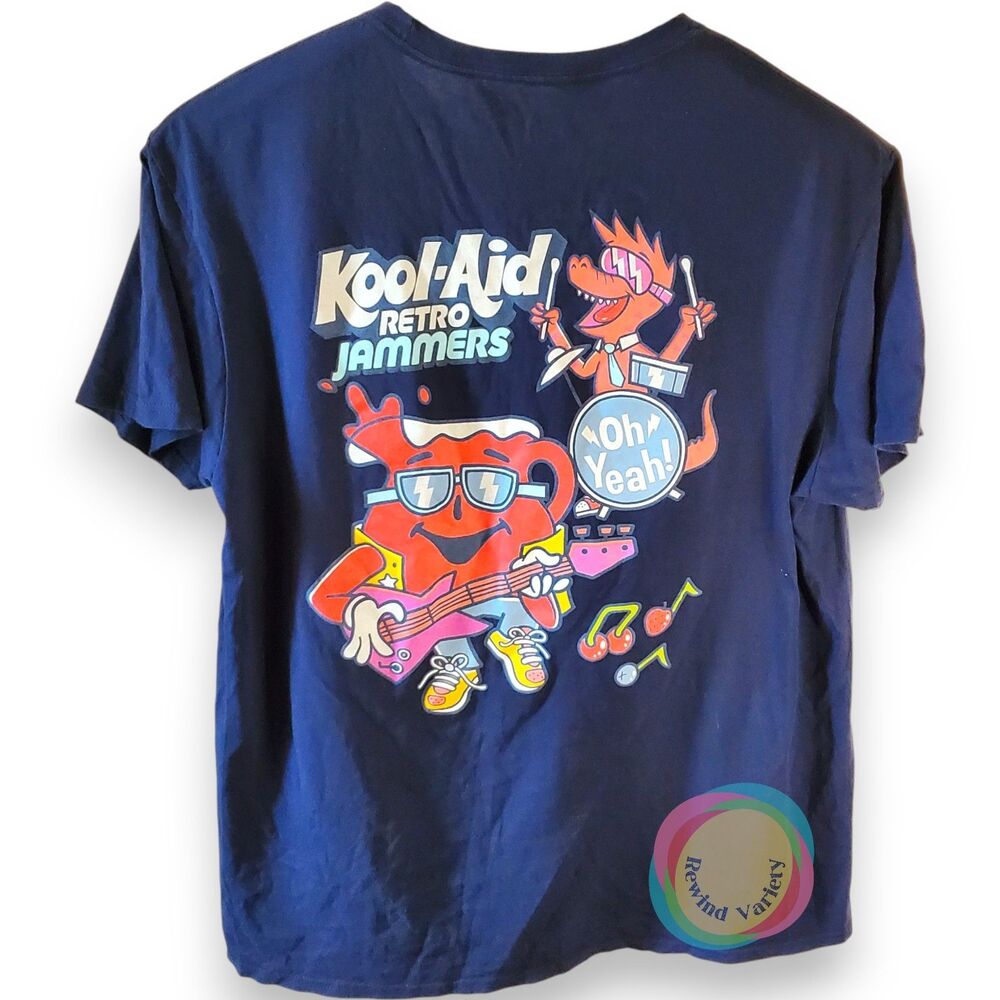 Kool-Aid Man Retro Jammers XL Navy Graphic Tee